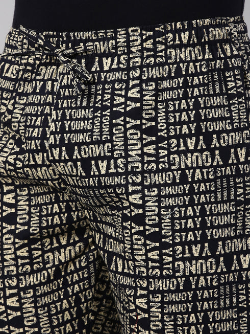 White Checks Lounge Pant